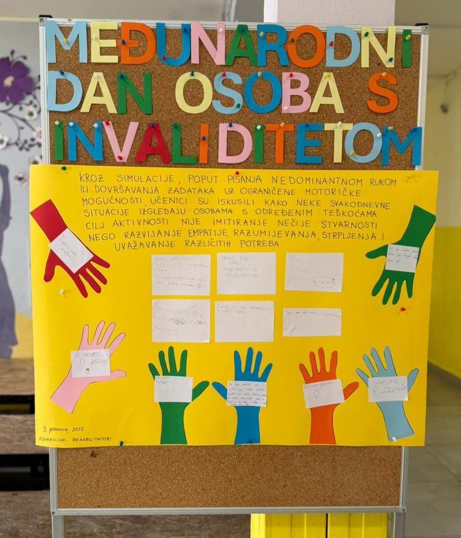 “MEĐUNARODNI DAN OSOBA S INVALIDITETOM”