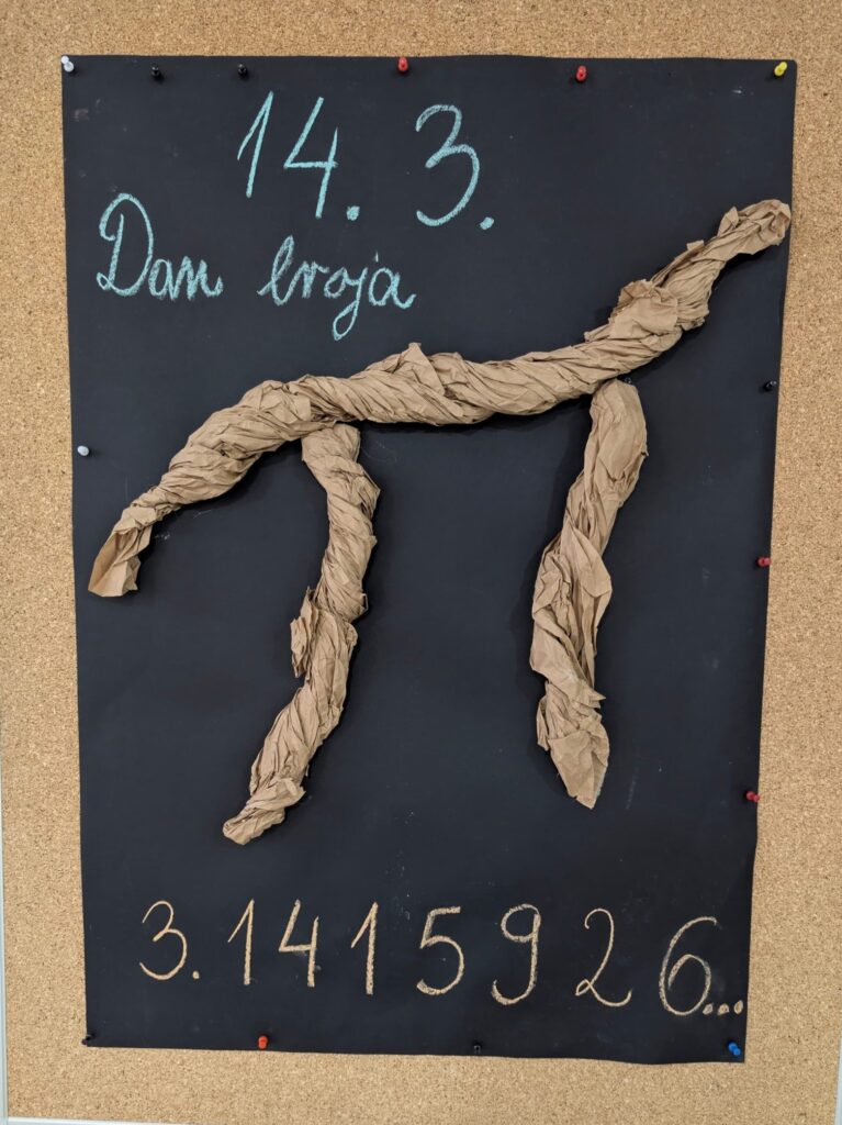 NATJECANJE U IZRICANJU I PISANJU DECIMALA BROJA PI (π)