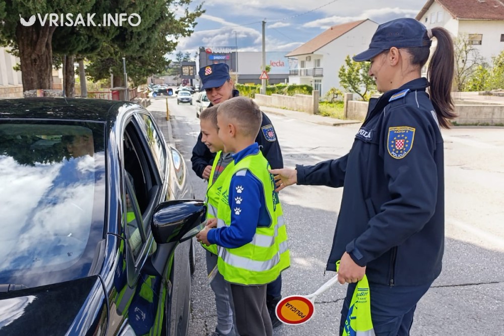 Učenici Prve osnovne škole Široki Brijeg patrolirali s policijom