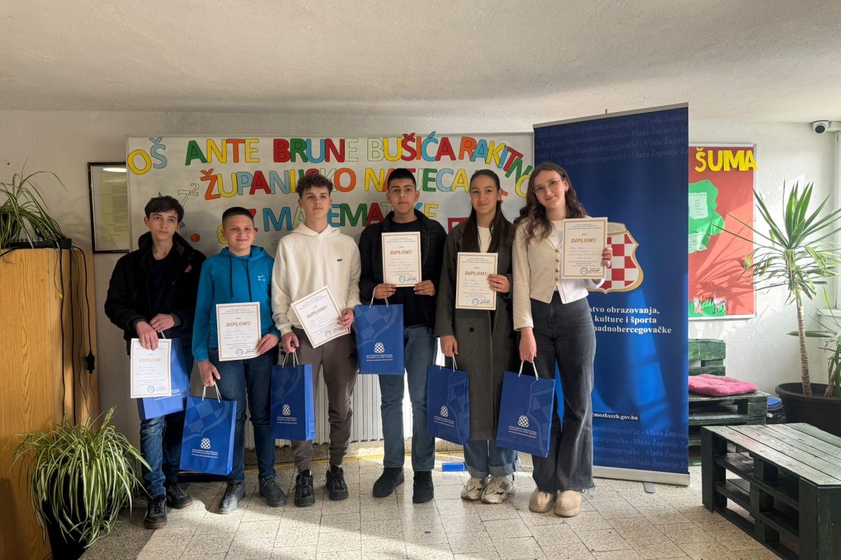 ŽUPANIJSKO NATJECANJE ZA 8. I 9. RAZREDE IZ MATEMATIKE